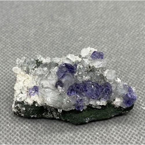 100% Natural Polyhedral Tanzanite blue Purple fluorite cluster mineral specimens Gem level Stones and crystals