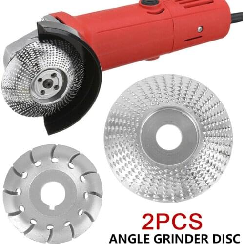 2Pcs 16mm Carbide Wood Sanding Shaping Round Wood Carving Disc Rotary Tool Abrasive Disc For Angle Grinder Grind Wheel