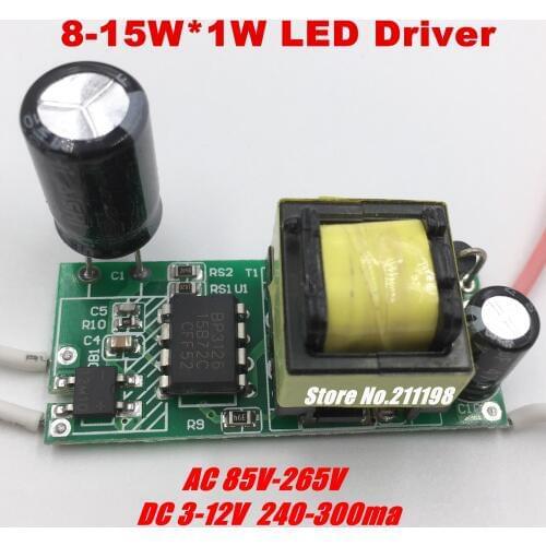 8-15W Dc24-50V Isolated Led Driver Power Supply Built-In Constant Current Lighting Transformers For Diy Led Light