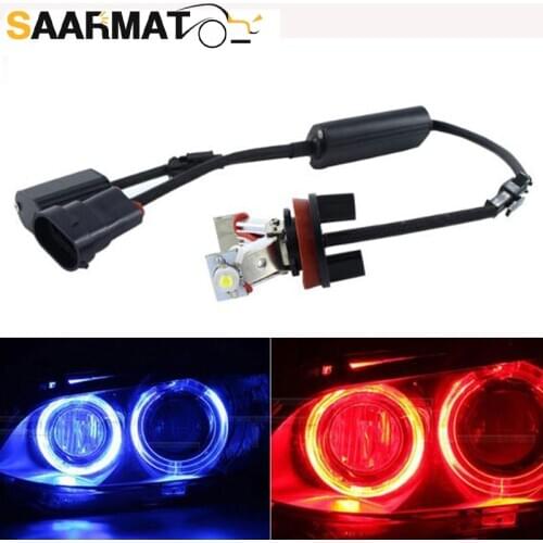 2pcs H8 DC 12-24V 40W Car Angel Eyes Light White For BMW E60 E61 E71 E70 LCI E90 E91 X5 X6 Z4 E92 X1 Car LED Angel Eye Bulbs