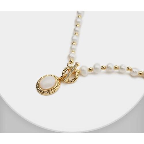 Amorita Boutique Design European Court Palace Pendant Natural pearl necklace