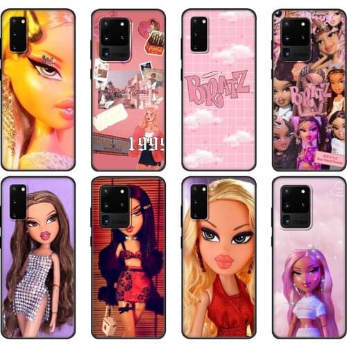 Black tpu Case For Samsung galaxy S20 /S20 PLUS/S20 ultra/S20+ /S20FE back cover Bratz doll