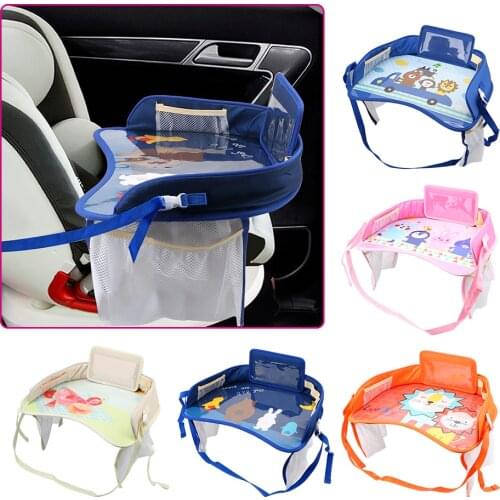 Kids Toys Infant Children Drink Table Baby Fence Waterproof Car Drinks Holders Storage Car Safety Seat Tray In-car Accessories