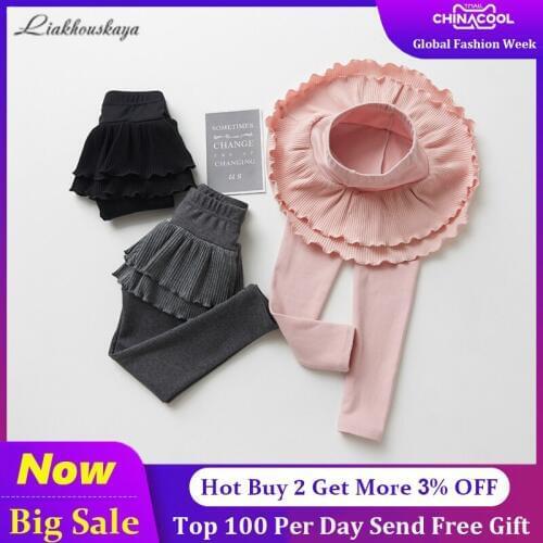 2019 Children Leggings For Girl Legging Skirt-pants Teenager Thicken Trousers Girl Leggings High Quality Girls Pants Clothing