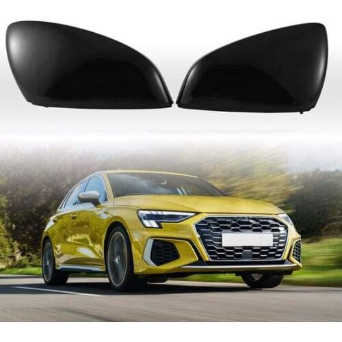 For A3 8V 2021 Replacement Mirror Covers Car Side Door Rear View Mirror Cover Cap Shell