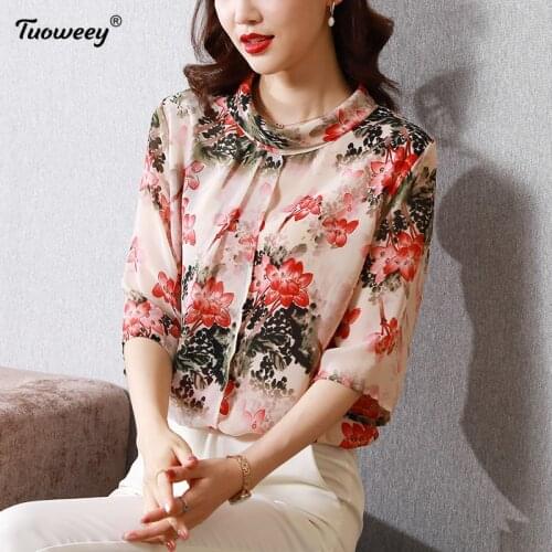 Hlaf sleeve OL office summer womens shirt blouse for women blusas womens tops and blouses chiffon shirts ladies top plus size