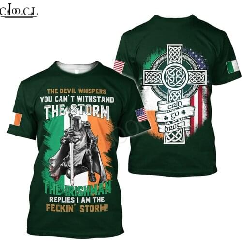 HX Newest Popular Irish St.Patrick Day T-Shirts Mens Women Short Sleeve Hip Hop Tshirt 3D Print Harajuku Tee Shirt Drop Shipping