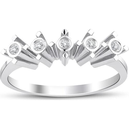 0.05 Carat Diamond Tektash Ring Handy Custom Craftsmanship Gift Gold Special Occasions Design Shiny Elegant Jewelry