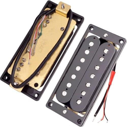 2Pcs 7 String Electric Guitar Humbucker Pickups with Screws, Black