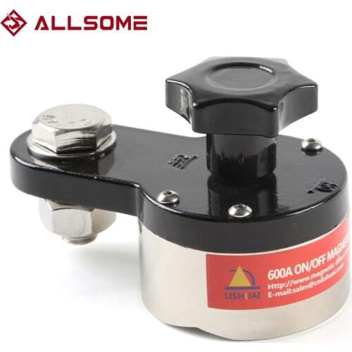 ALLSOME On/Off Magnetic Welding Ground Clamp Rare Earth Switchable Magnet Welding Holder 200A/300A/600A