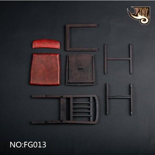 Mnotht 1/6 Plastic Metallic Color Chair Model for 12'' Action Figure Classic Furniture Toy Dolls Accessories Children Toys Gift