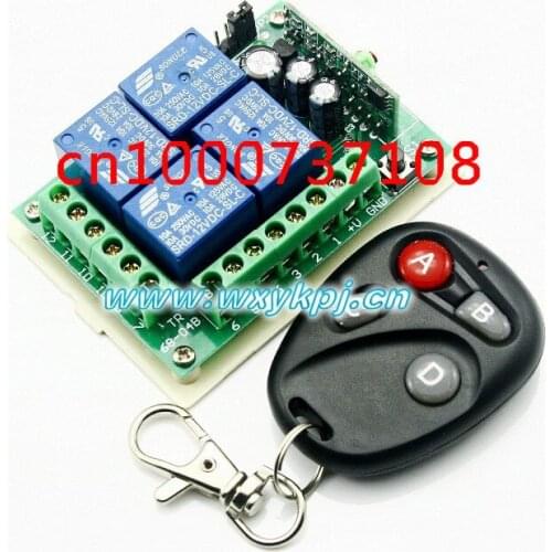 NEW 12V 10A 4CH RF Wireless Remote Control System wireless light switch / Electronics lock