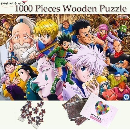 MOMEMO HUNTERxHUNTER Puzzle 1000 Pieces Wooden Puzzle Toys for Adults Jigsaw Puzzles 1000 Pieces Puzzle Games Childen Toys Gift