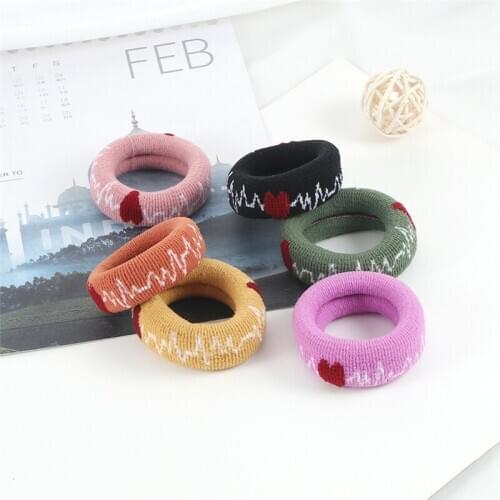 2Pcs/Set Simple Basic Hair Band Heart Curve Smile Hair Tie Elastic Wide Headband Hair Accessories for Women Girl Ponytail Holder