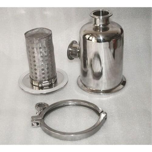 Right Angel Filter SS304 Stainless Steel Sanitary Pipe Filter Tri-clamp Strainer Body 102mm