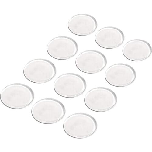 Transparent Bumpers Pads Large 18PCS Adhesive Round Bumper Pads for Glass Table Top Cutting Board Cabinet Drawer