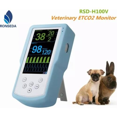 Extenal sidestream Veterinary Capnography/ETCO2 Monitor RSD-H100V for animals care