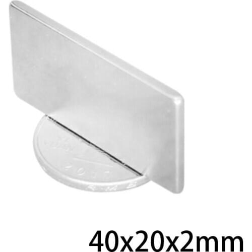 5~50PCS 40x20x2 mm Rare Earth Magnets 40mmX20mm Long Block Rectangular Magnetic 40x20x2mm Permanent Neodymium Magnet 40*20*2 mm
