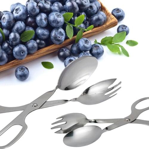 8/10Inch Stainless Steel Barbecue Food Bread Tongs Scissors-Type Salad Cooking Grilling Clamp BBQ Serving Clip Kitchen Tool 2021