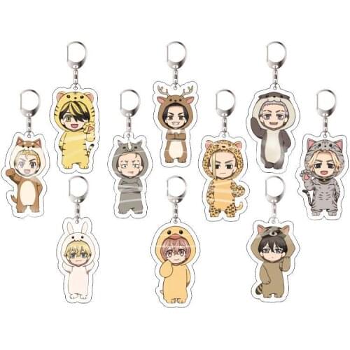 Tokyo Revengers Acrylic Keychain Charm Anime Cosplya Kawayi Bag Pendant Key Ring