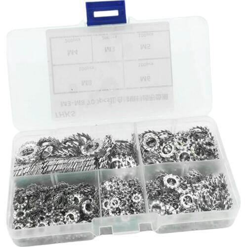 External Tooth Lock Washer Metric Star Washer M3 / M4 / M5 / M6 / M8 304 Stainless Steel Gasket