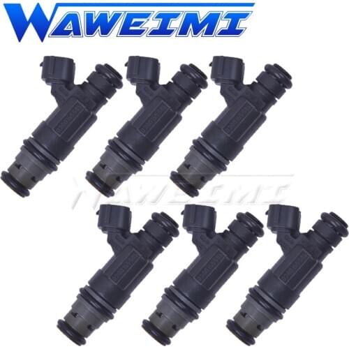 WAWEIMI 6 Pieces Fuel Injector OE 0280155985 Original Quality For Volkswagen Golf Jetta Seat Eurovan 2.8L 0280155985 022906031F