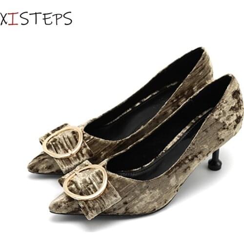 XISTEPS Suede Pumps