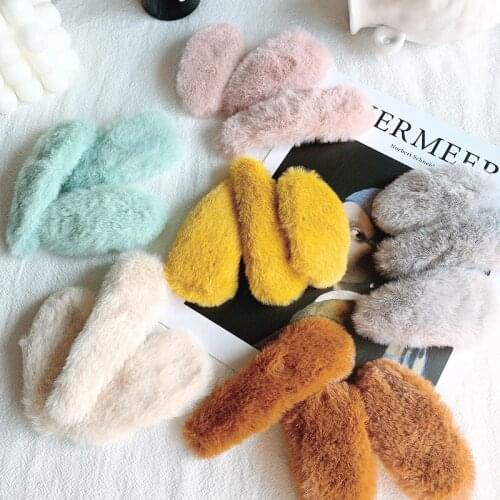 Hairlyah Winter Faux Fur Hairpin For Women Girl Hair Clips BB Clip Bangs Barrette Styling Tools Headwear Hair Accessories