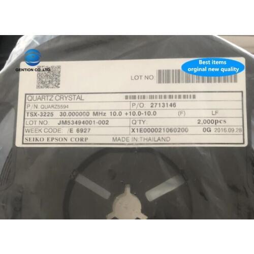 10pcs 100% orginal new TSX-3225 30M 30MHZ 30.000MHZ 10PF 10ppm passive crystal 3225