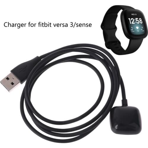 2020 New 100cm Charging Dock For Fitbit- Versa 3 Smart Watch Charger Cable USB Charging Data Cradle For Fitbit- Sense
