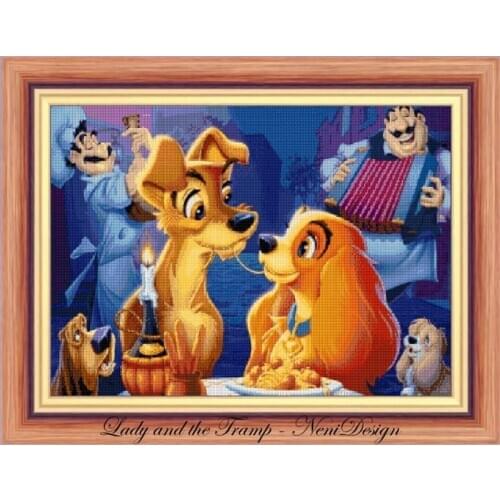 2021 Factory Embroidery Cute Animals Anchor Cross Stitch Kit India with 100% Cotton Floss & Free Shipping for Wall Decor & Gifts