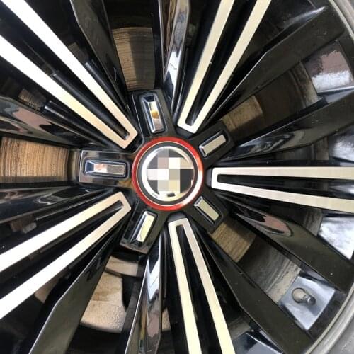 4 Pcs Auto Styling For Volkswagen VW Touran Tiguan Laluminum Alloy Metal Wheel Hub Sequins Circle Decorative Stickers Car Parts