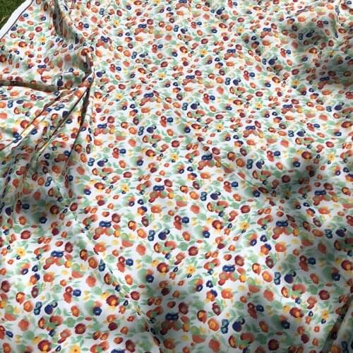 50x145 cm brand digital printed twill clothing skirt womens summer fashion polyester fabric cloth for dress sewing