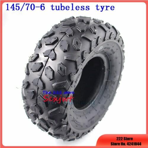 6 Inch ATV Vacuum tyres tubeless Tires 145/70-6 Fit for four wheel vehcile 50cc 70cc 110cc Small ATV Front Or Rear Wheelss