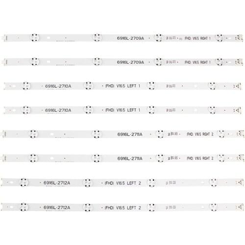 8 PCS/set LED backlight strip for LG 49LJ510M 49LJ58300W 49UH603V 49UH620V 49LW340C 49LW340H 49LF5400 49UH610V 49LH570V 49LH590V