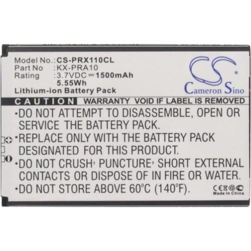 Cameron sino 1500mah battery for PANASONIC KX-PRX110 PRX110GW PRX120 PRX120GW PRX150 PRX150GW PRA10 PRA10EX PRX110 PRX120 PRX150