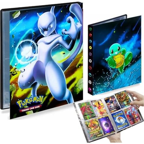 4 Pocket Mewtwo Pokemon Album 240 Card Book Playing Game Card Livre Pokémon Map Collector Holder Binder Folder Loaded List Toy