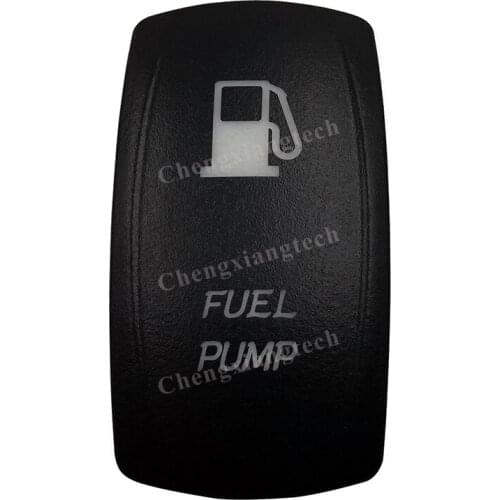 Car Boat Truck Backlit Swtich Cap- Laser Engraving - FUEL PUMP -for Led Carling Arb Narva 4x4 RV Rocker Switch, Cover Only