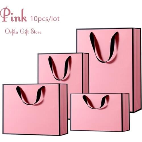 Multi Size Handle s Paper Gift Bag /Box For Christmas Gift Packaging Or Wedding Party bags Clothes Wig Shopping Bags