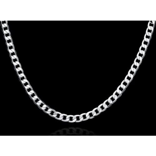 Special offer 925 Sterling Silver Necklaces for Women man Classic 6MM chain charm fashion Jewelry wedding Party Christmas Gifts