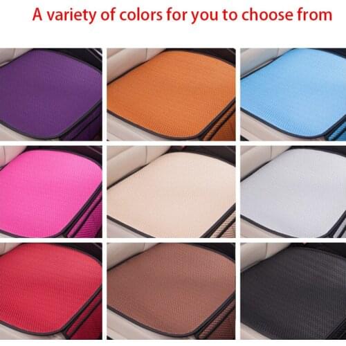Ice silk car seat cover universal seat four seasons comfortable and breathable universal type without backrest three-piece