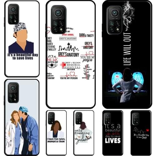 Greys Anatomy Quotes Back Cover For POCO F3 M3 POCO X3 Pro Case For Xiaomi Mi 11 Lite Note 10 Mi 9T 10T Pro