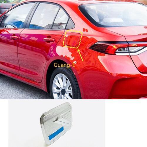 For Toyota Corolla Altis 2019-2020 Car Gas/Fuel/Oil Tank Cover Cap stick styling ABS chrome auto car parts hoods Accessories