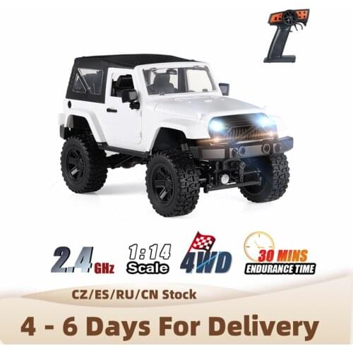 F1 4WD 2.4GHz RC Car 1/14 Scale Remote Control Car Off Road RC Vehicle Crawler 30km/h High Speed with LED Light RC Racing Car