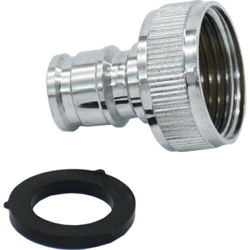 Brass Female thread 3/4 to 5/8" washing machine connector Silver white garden Quick connector copper the faucet adapter 20pcs