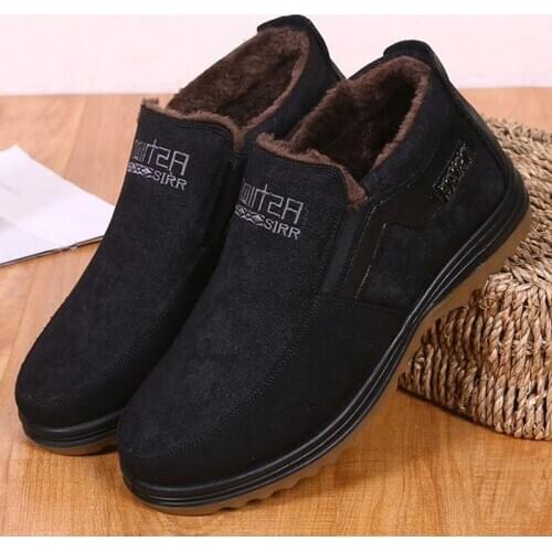 Men Winter Shoes Warm Winter Boots Men Fashion Men BootsOutdoor Walking Mans Footwear Mans Winter Sneakers Plush Furry Footwear