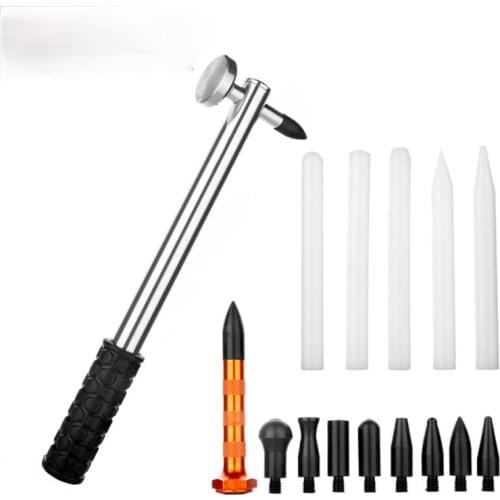 Dent Repair Tool Kits Paintless Dent Removal Tap Down Tools Dent Rubber Hammer Auto Body DIY Dent Fix Tools