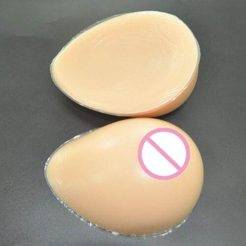 New 1 Pair C D Cup1000g brown Silicone False Breast Boobs Forms Transvestites Enhancer Insert fake breast forms