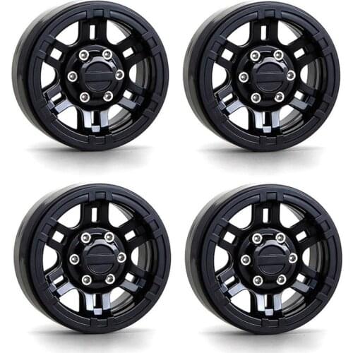 4PCS Plastic 1.9inch Beadlock Wheel Hub Rim for 1/10 RC Crawler Axial SCX10 90046 AXI03007 Traxxas TRX4 RedCat MST Parts