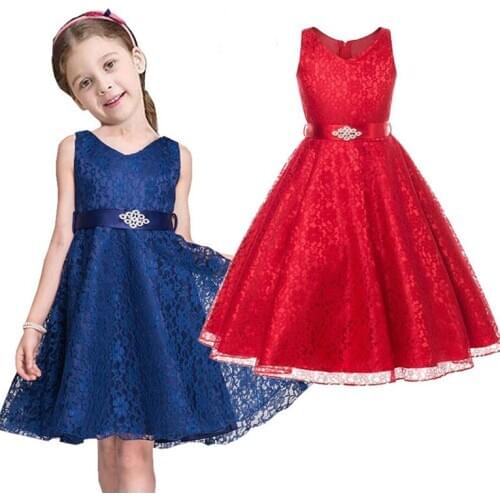 Summer girls clothes dress belt bow decoration baby birthday party Christmas vestidos 2020 hot sale childrens quality clothing